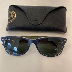 Navy Blue Rayban Wayfarer Sunglasses